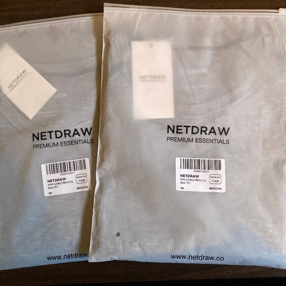 NETDRAW **SET OF 2xNWT**  Women's UPF 50+ bamboo viscose grey tops - Picture 3 of 7